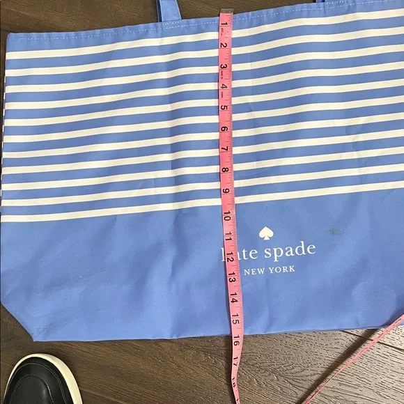 Kate Spade Striped Blue and White Tote - Picture 4 of 4